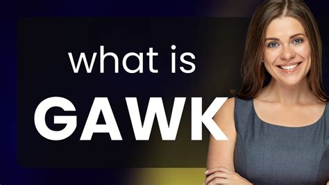 gawk gawk 3000 meaning|Gawk Meaning and Examples 